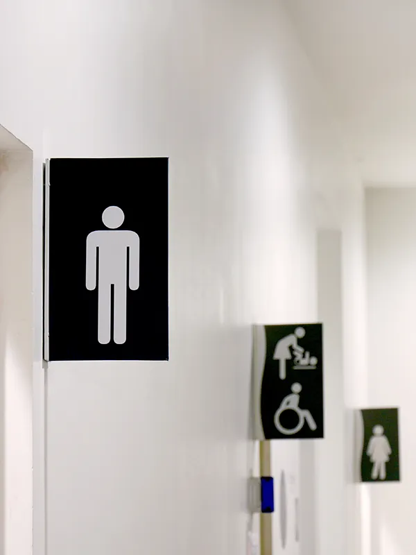 男女別トイレ