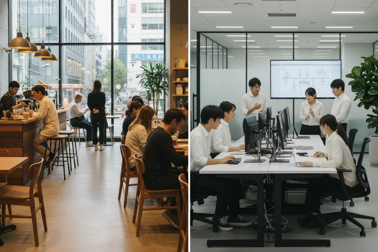 店舗と事務所の違いは？来客や建物・設備の特徴と転用する際の注意点を解説